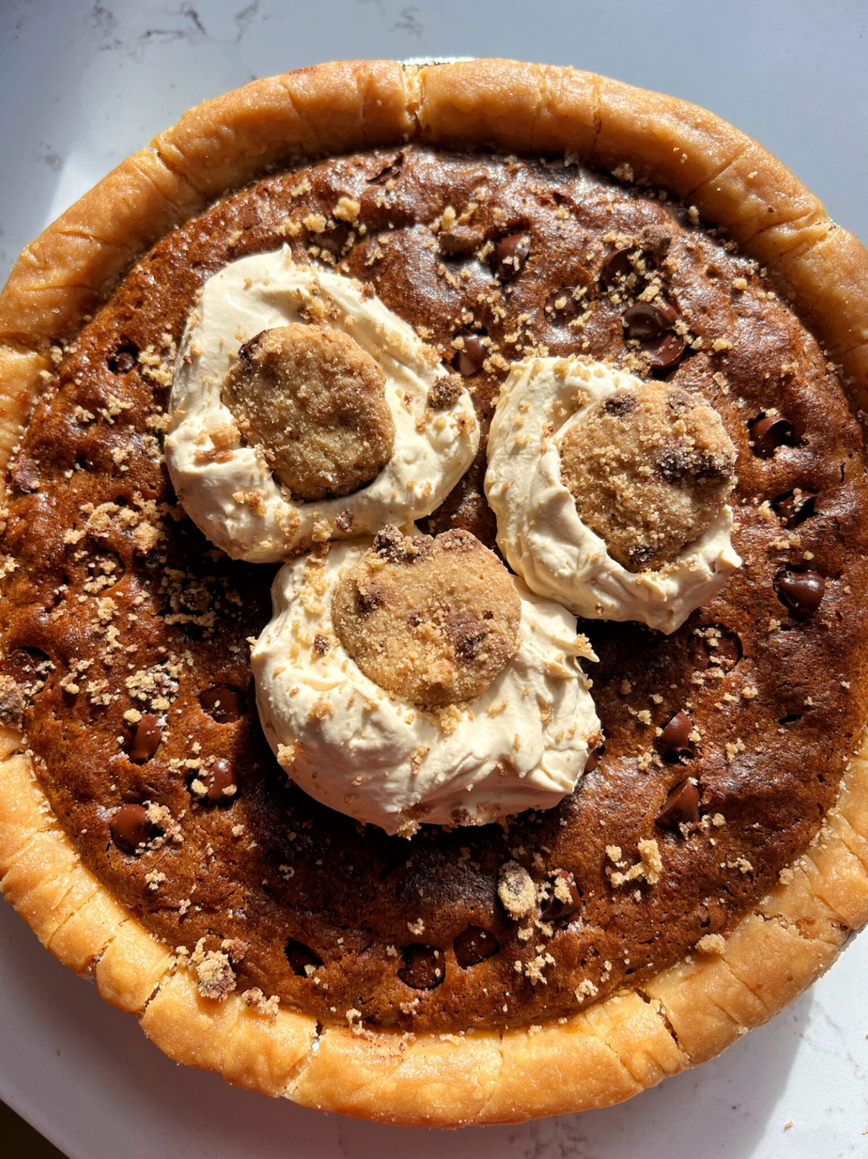 Gluten-Free Chocolate Chip Cookie Dough Pie