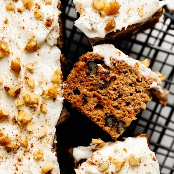 Gluten-Free Healthy Carrot Cake Bars