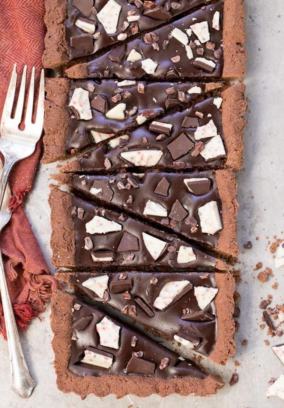 Gluten-Free Mocha Tart Peppermint-Infused Desserts