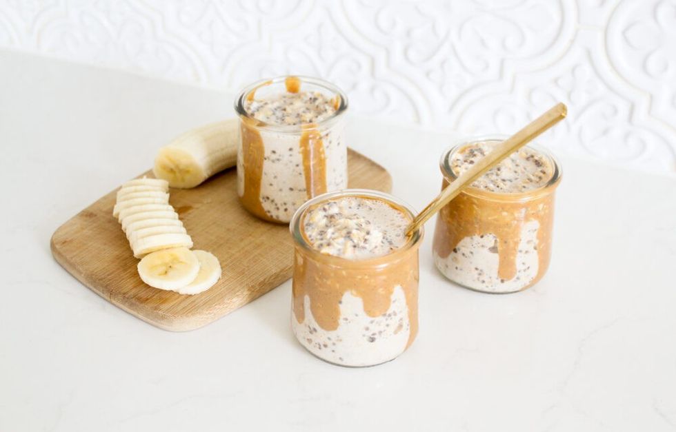 Gluten-Free Overnight Oats with Peanut Butter