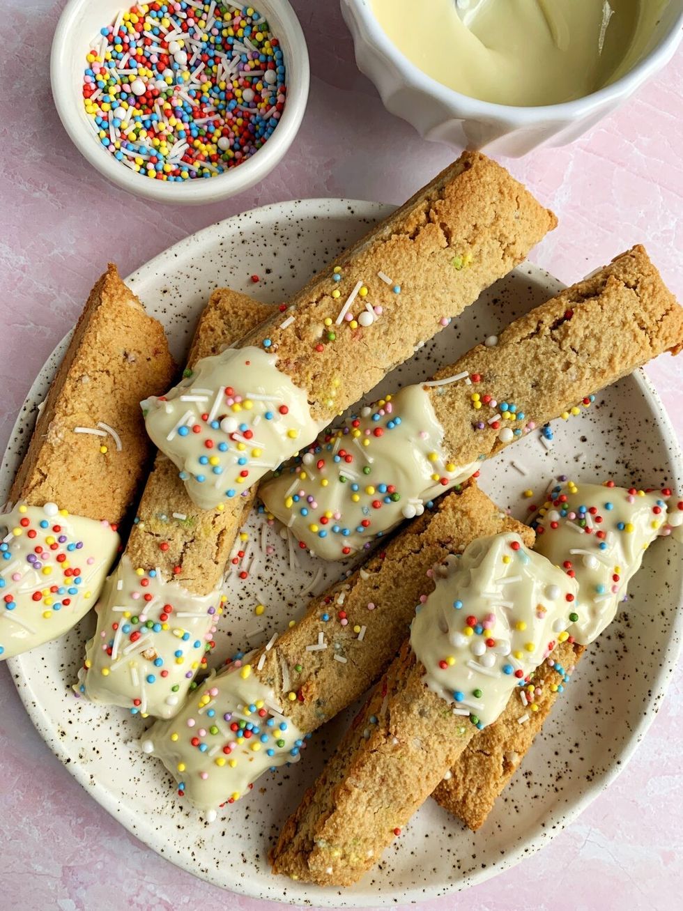 Gluten-Free Vegan Funfetti Biscotti