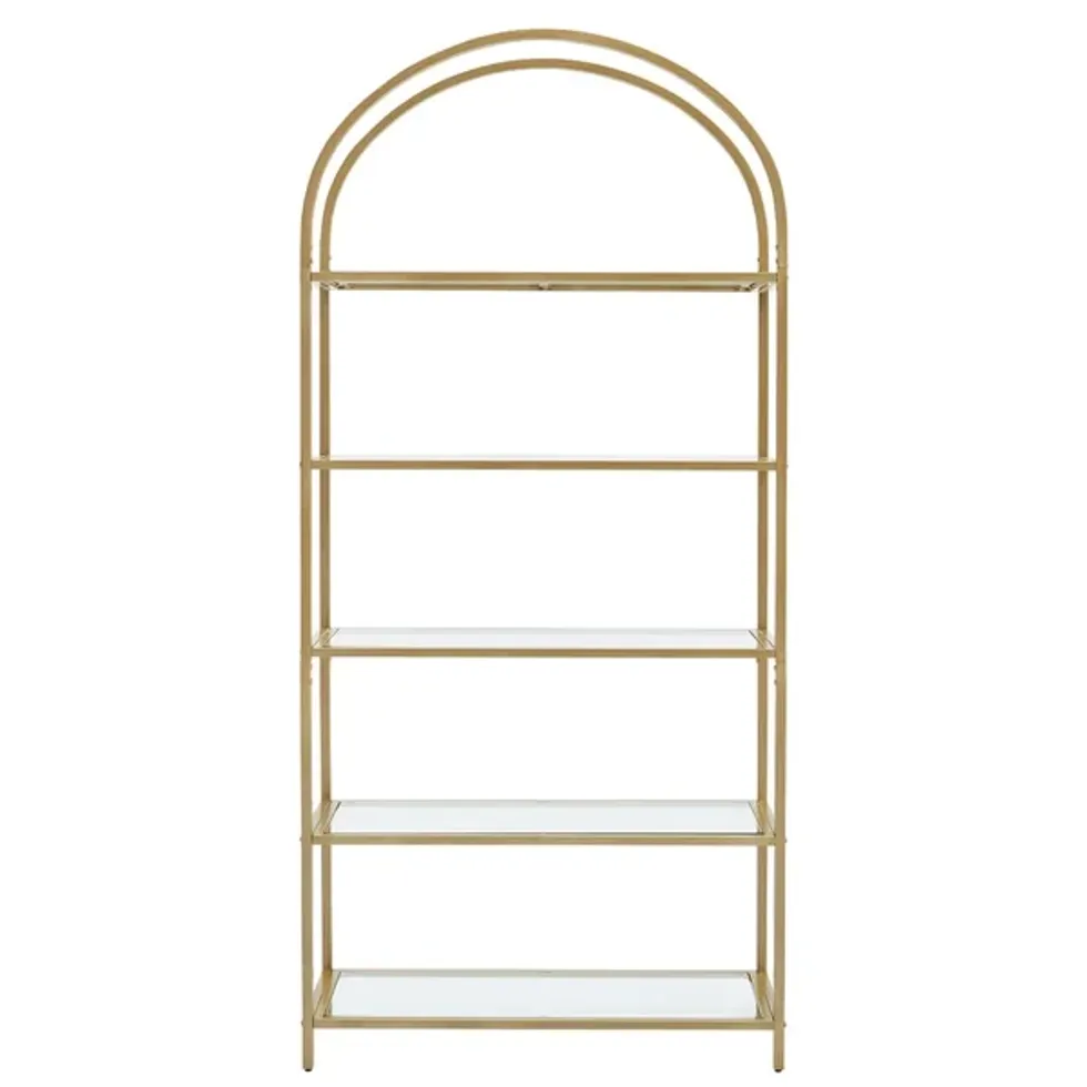 Gold Arched Bookcase