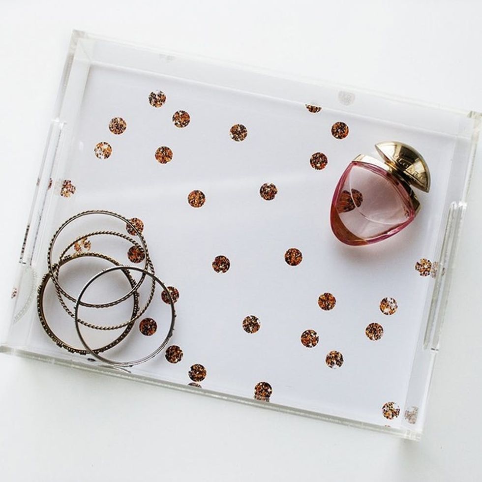 Gold Dots Tray