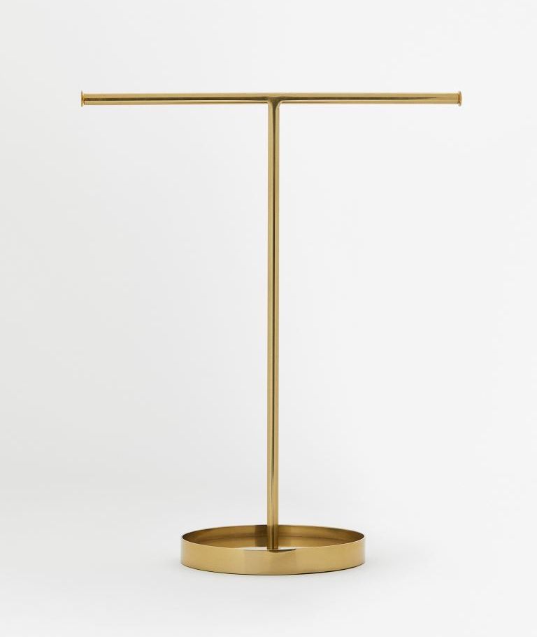 Gold Metal Jewelry Stand