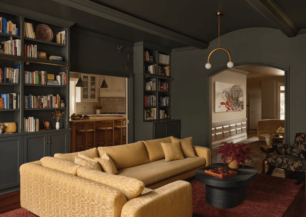 gold sofa living room