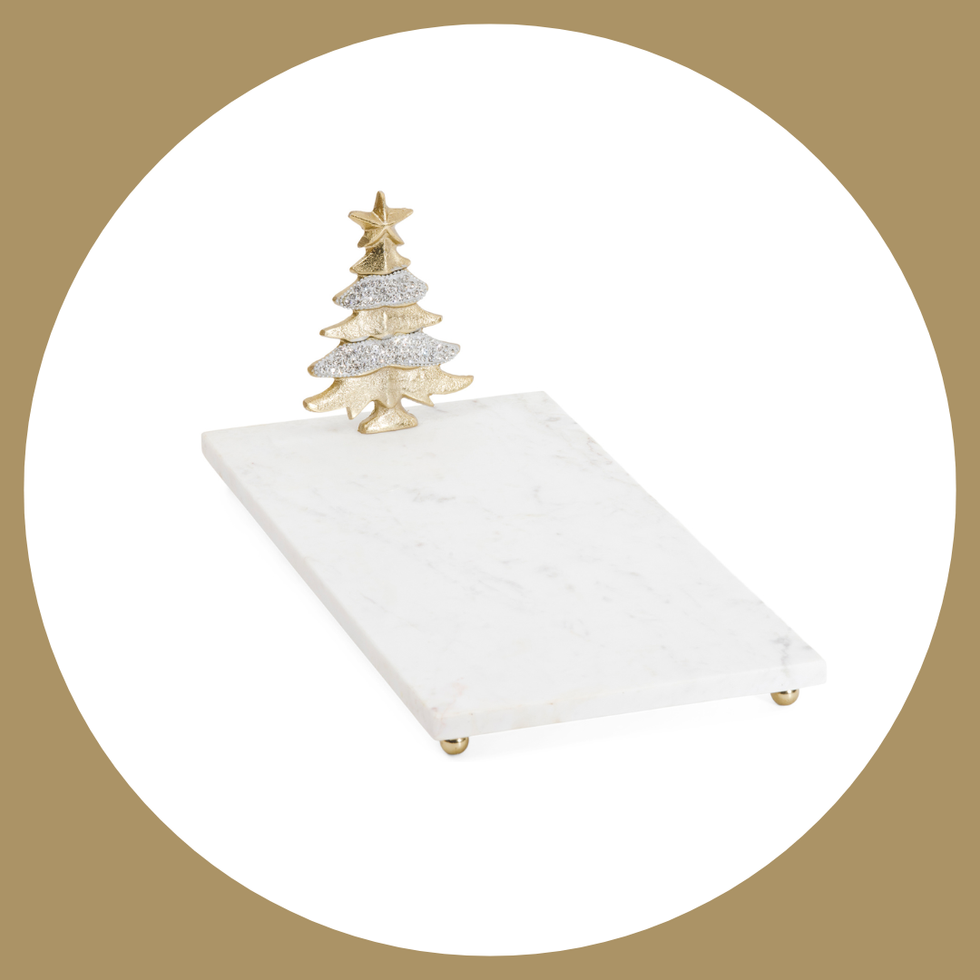 Gold Tree Marble Platter