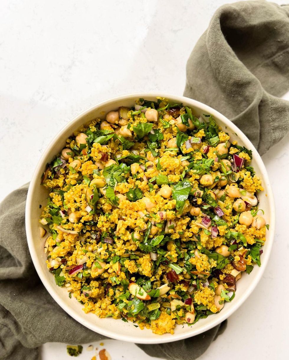 Golden Moroccan Quinoa Salad
