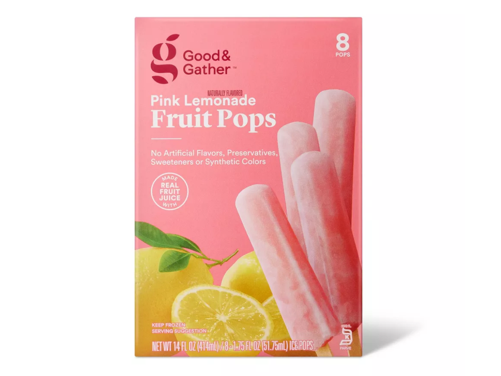 Good & Gather Frozen Pink Lemonade Fruit Pops