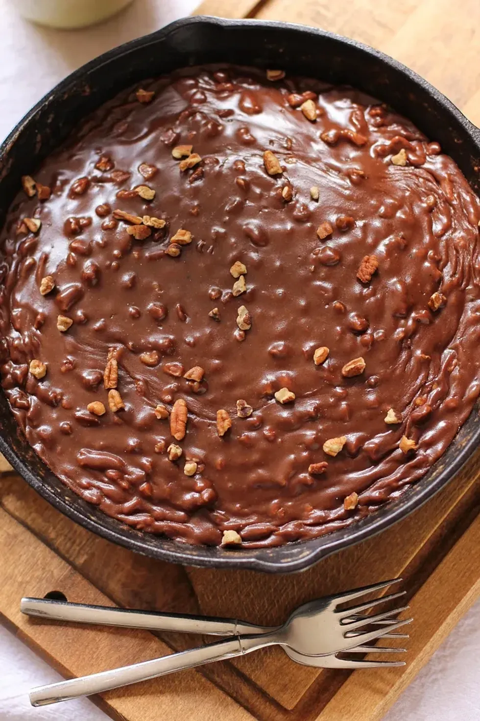Gooey Chocolate Skillet Cake