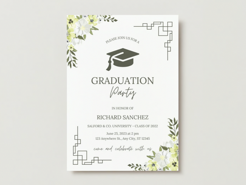 graduation invite