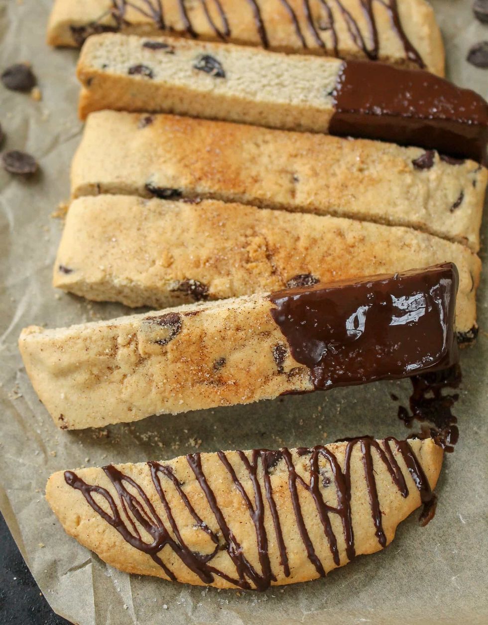 Grain-Free Chocolate Chip Mandel Bread