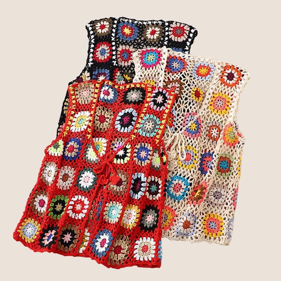 Granny Square Crochet Vest