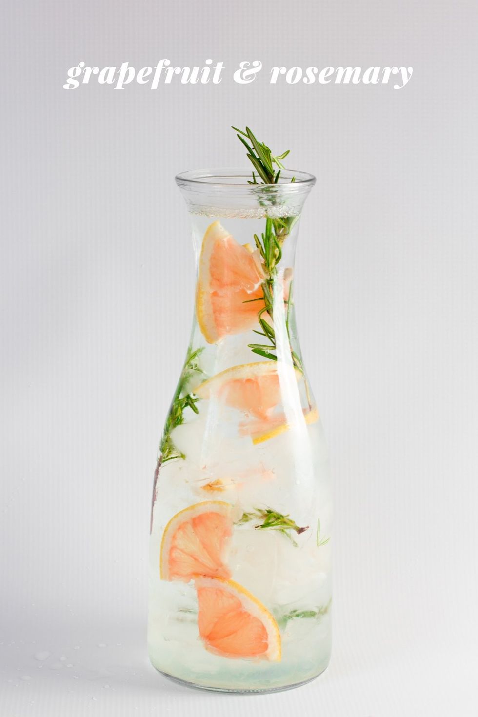 Grapefruit and Rosemary Infused Water