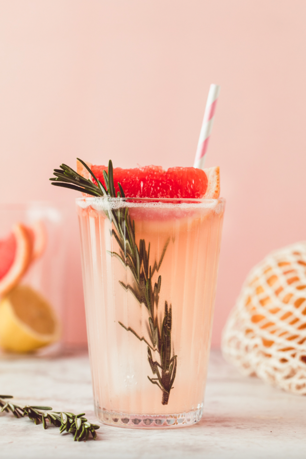 Grapefruit Rosemary Lemonade Sparklers