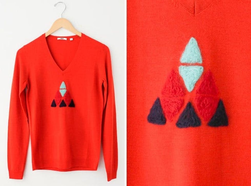 Graphic Needle Felted Sweater