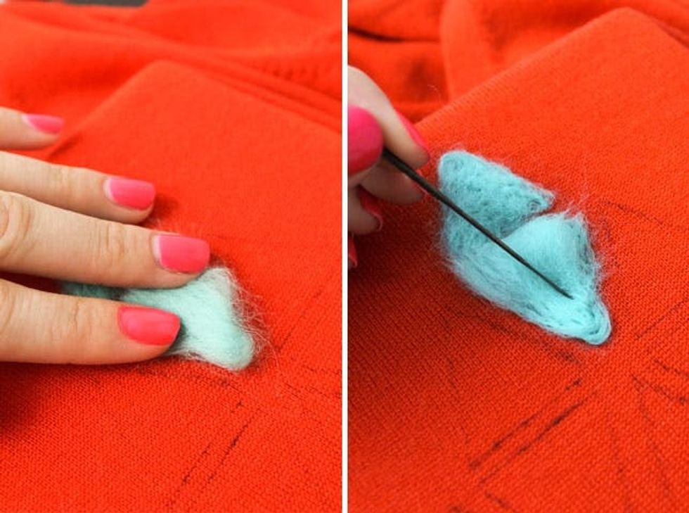 Graphic, Needle-Felted Sweater