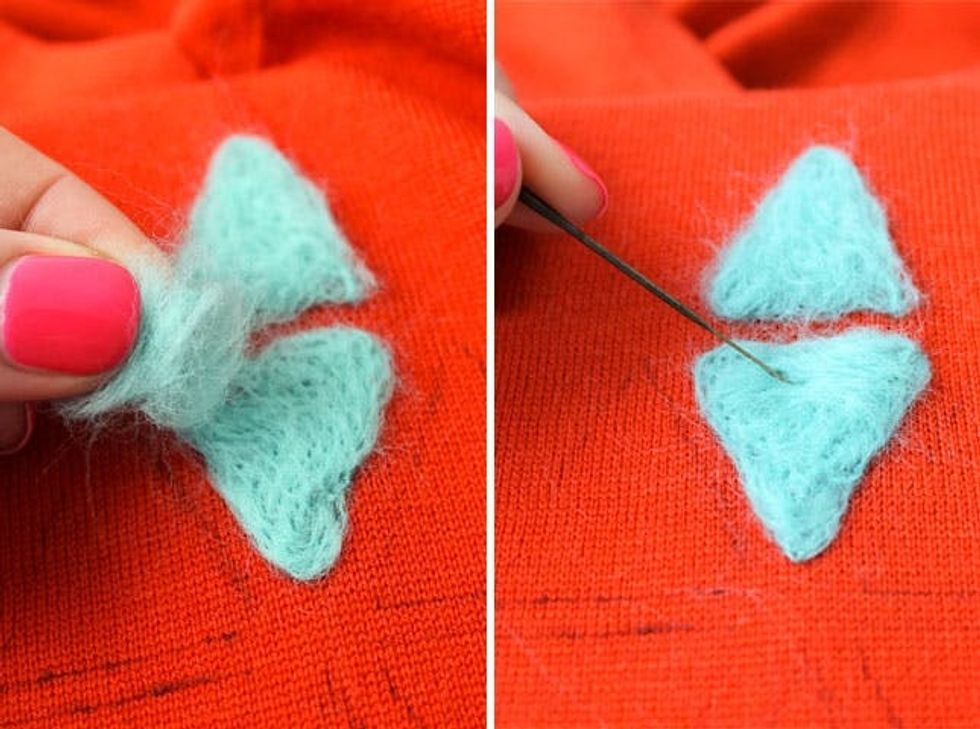 Graphic, Needle-Felted Sweater