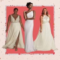 greek style bridesmaid dresses Mon Cheri 110209 Size 22W Plus Size Wedding Dress Bridal A Line