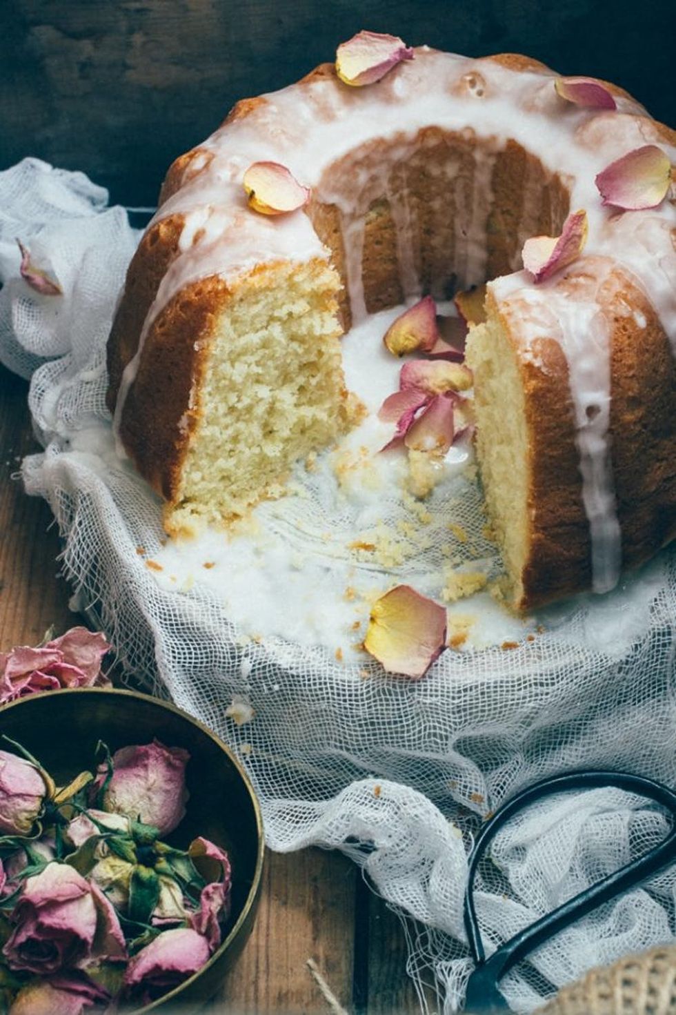 Greek Yogurt Cake With Orange Blossom Glaze flower Blossom Water Recipes