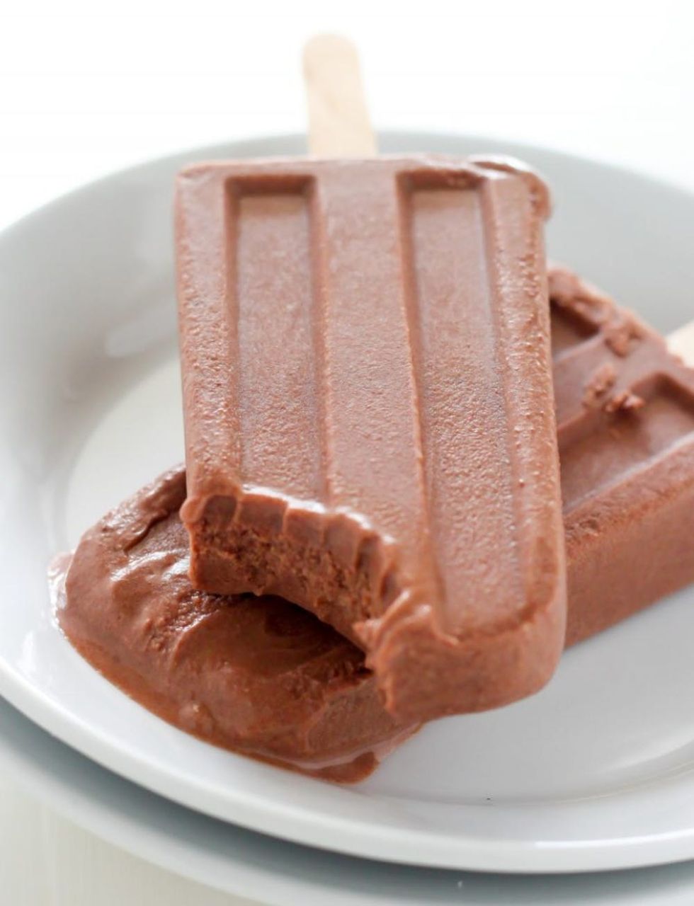 Greek Yogurt Chocolate Fudge Pops: