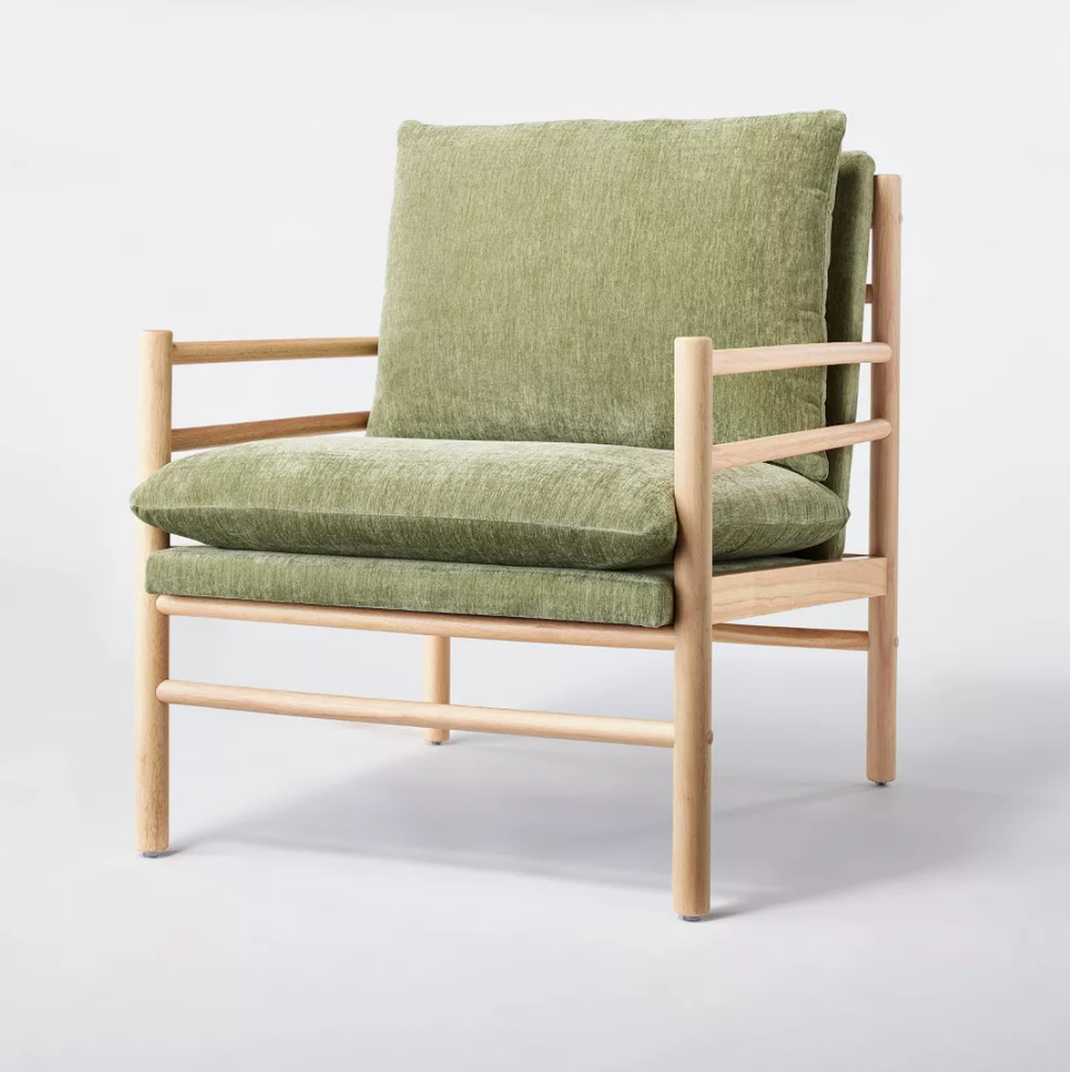 green armchair