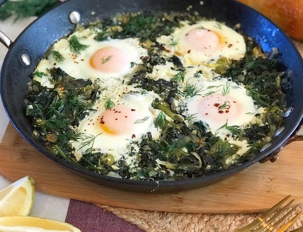 Green Egg Shakshuka