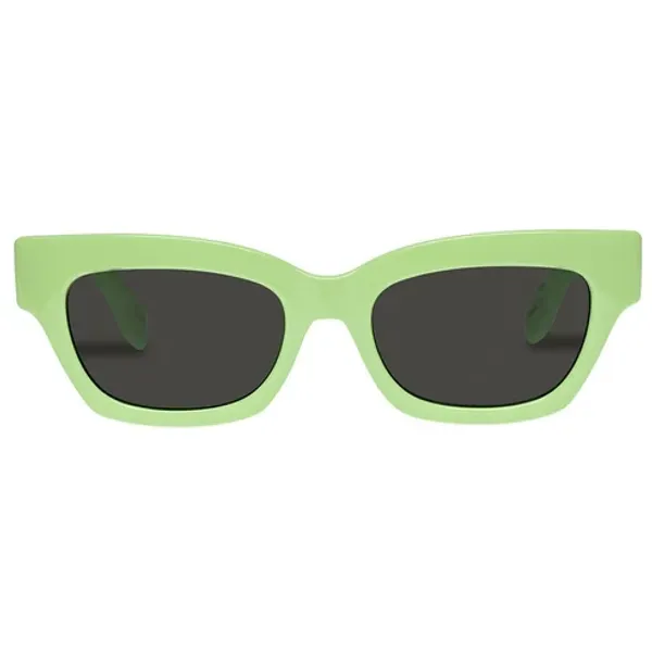 green frame sunglasses