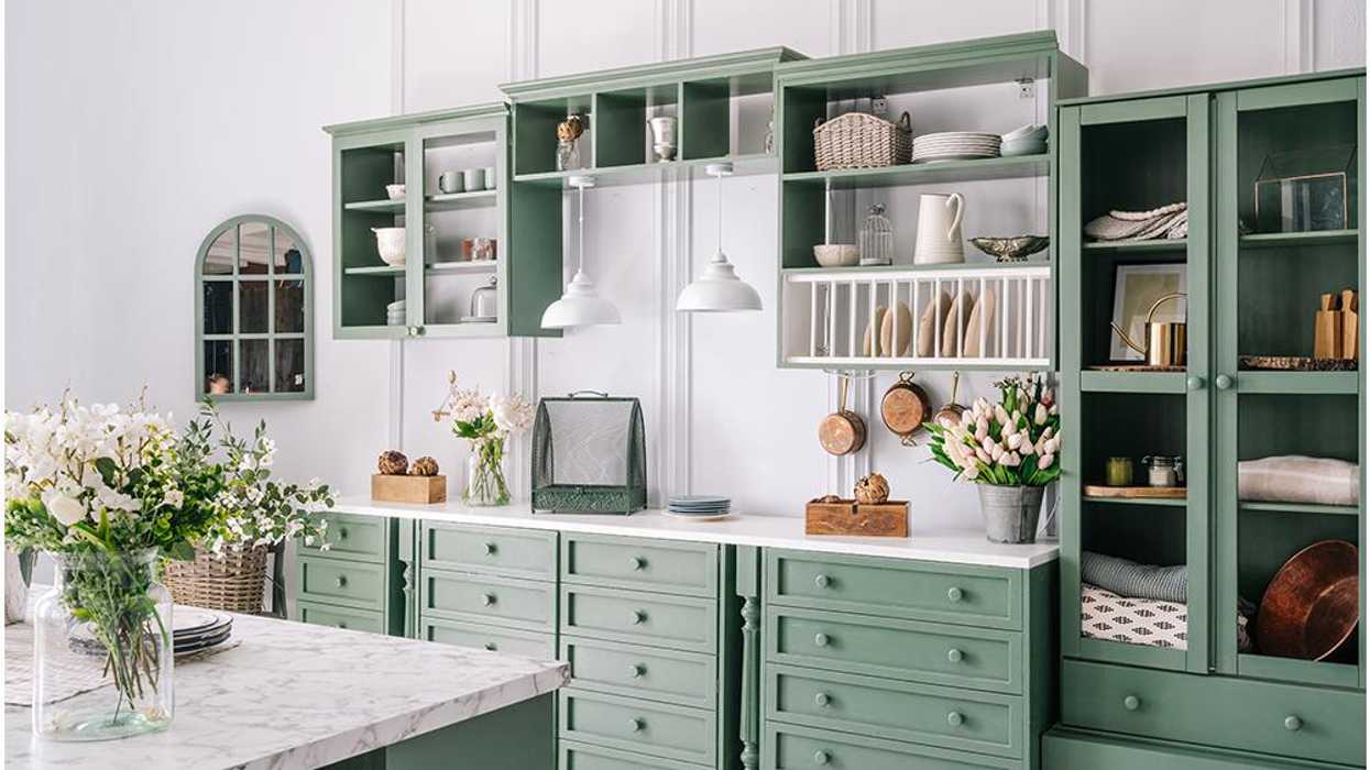 green kitchen