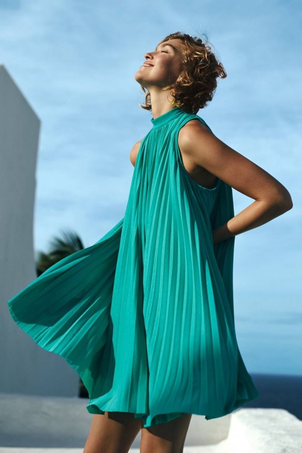 green-pleat-dress