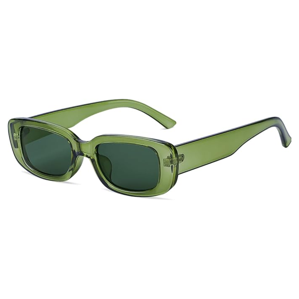 Green Rectangle Sunglasses