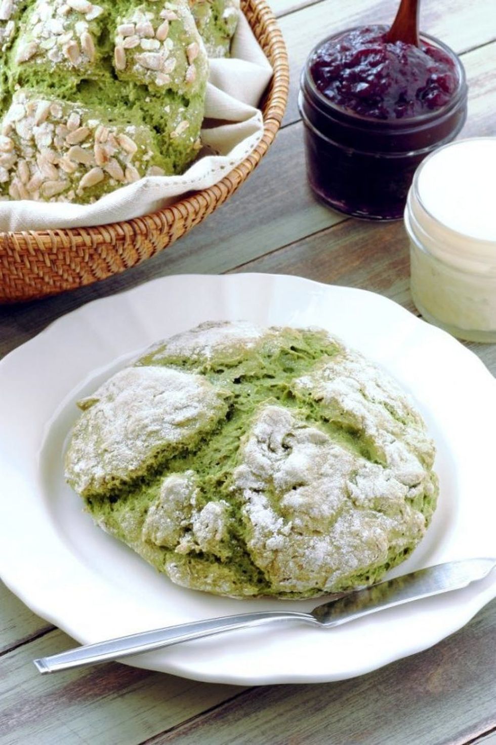 green-spinach-irish-soda-bread