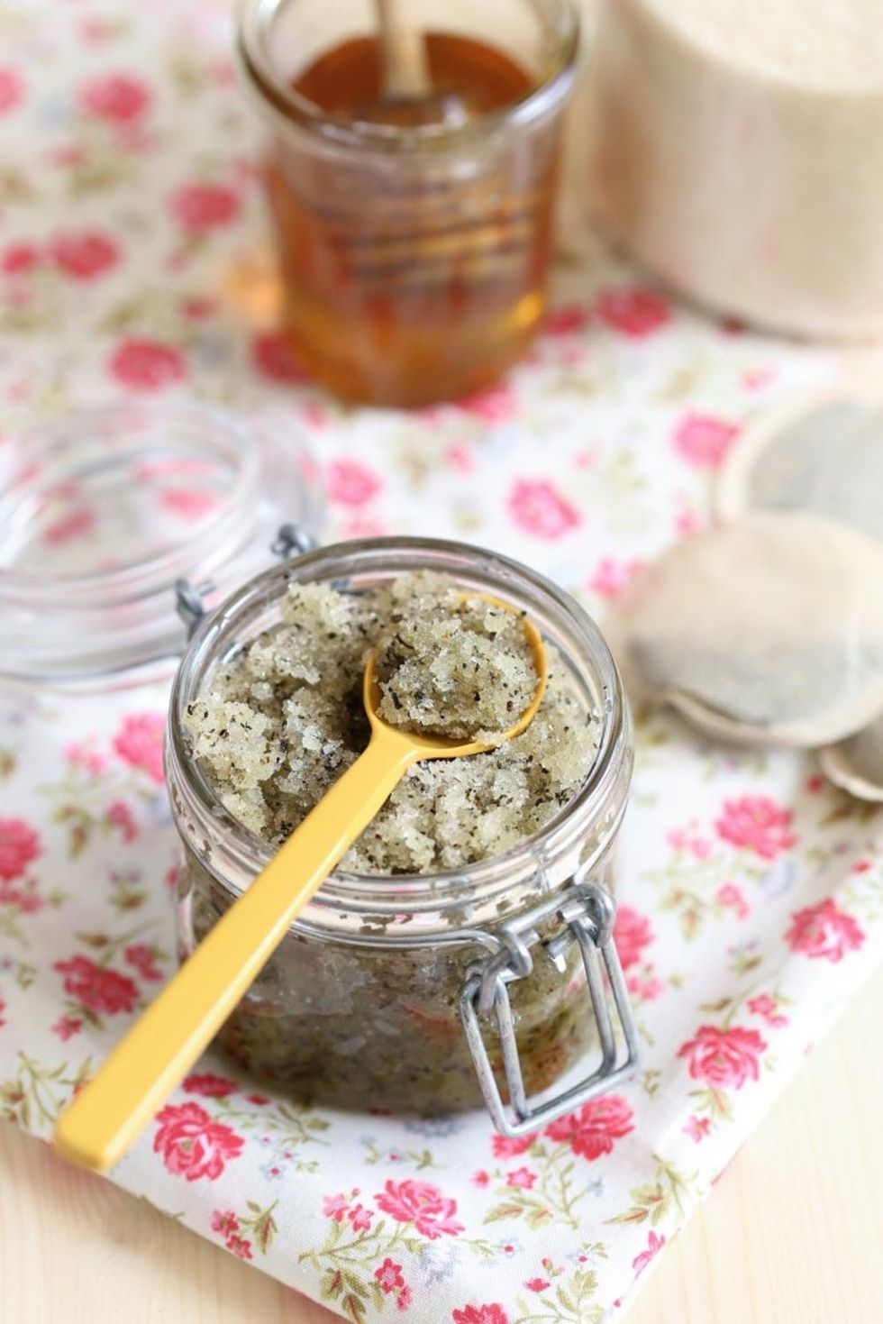 Green Tea DIY lip scrubs