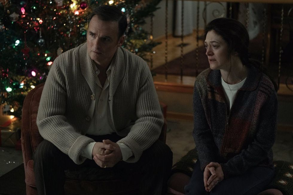 Greg Bryk and Marin Ireland in Devil in Disguise: John Wayne Gacy