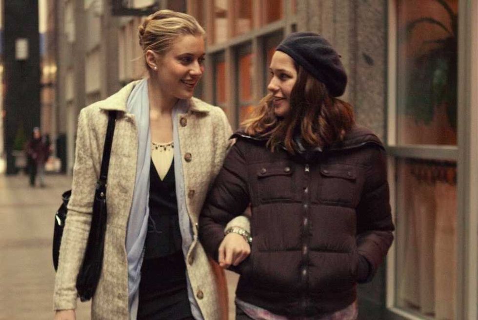 Greta Gerwig and Lola Kirke in Mistress America