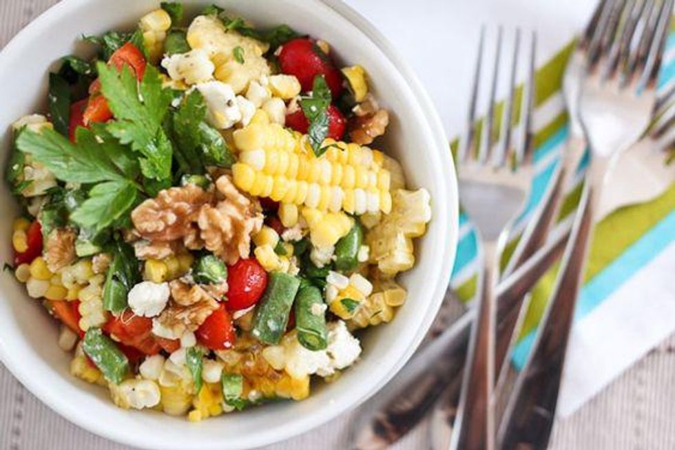 Grill Roasted Corn Salad