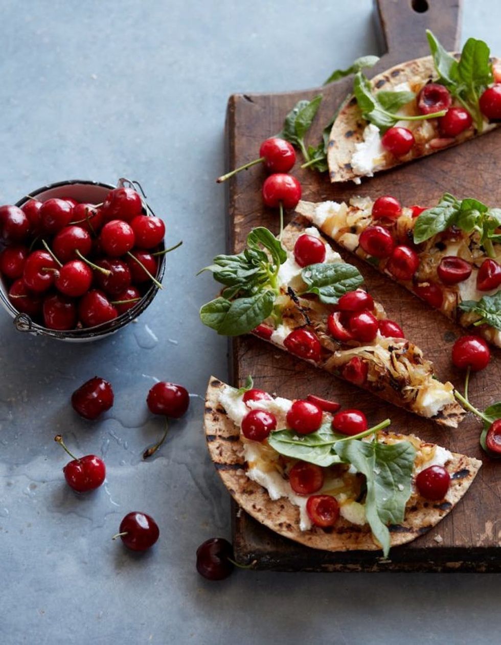 Grilled Cherry Flatbread