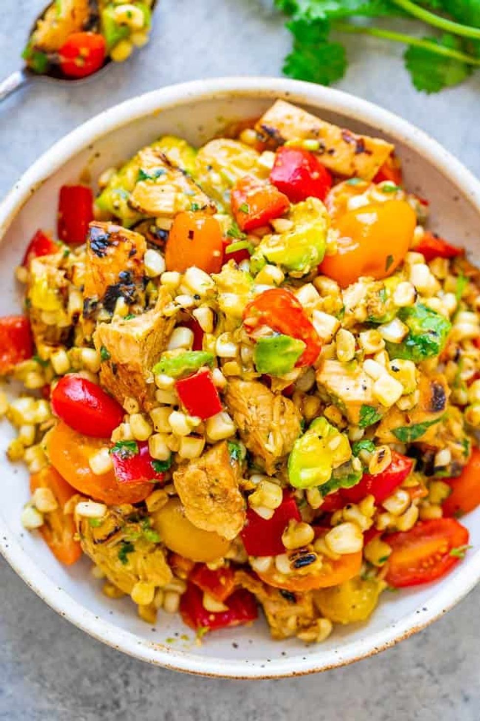 Grilled Chicken + Corn Salad