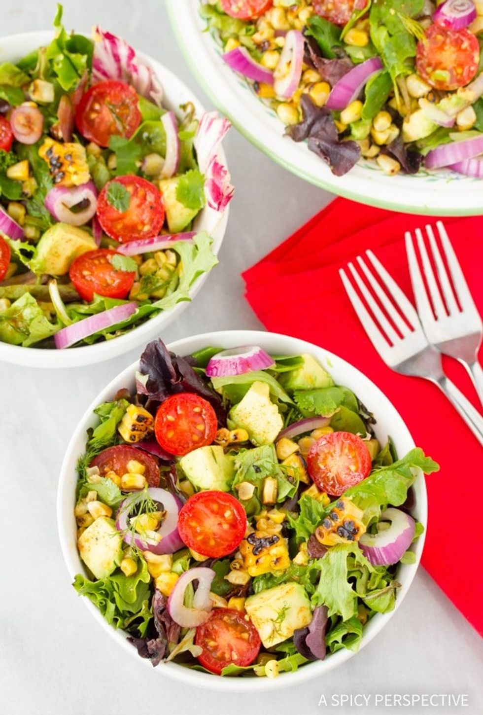 Grilled Corn Salad with Smokey Vinaigrette