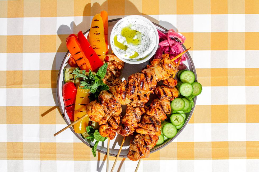 Grilled Mediterranean Chicken Skewers recipe