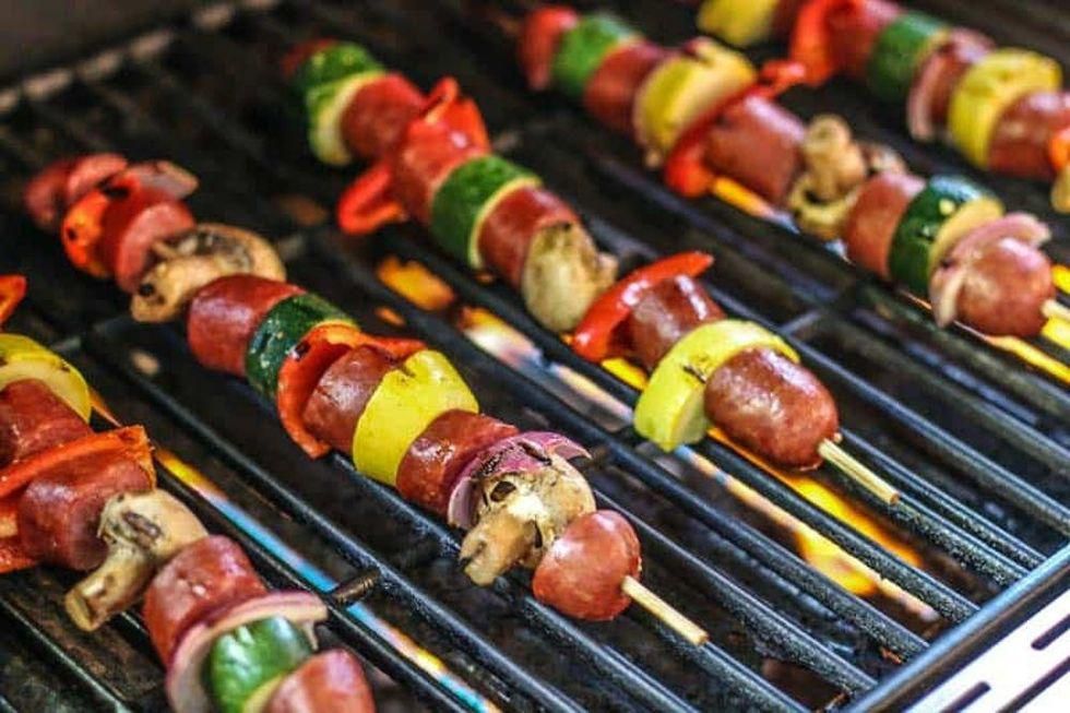 Grilled Sausage and Veggie Kabobs