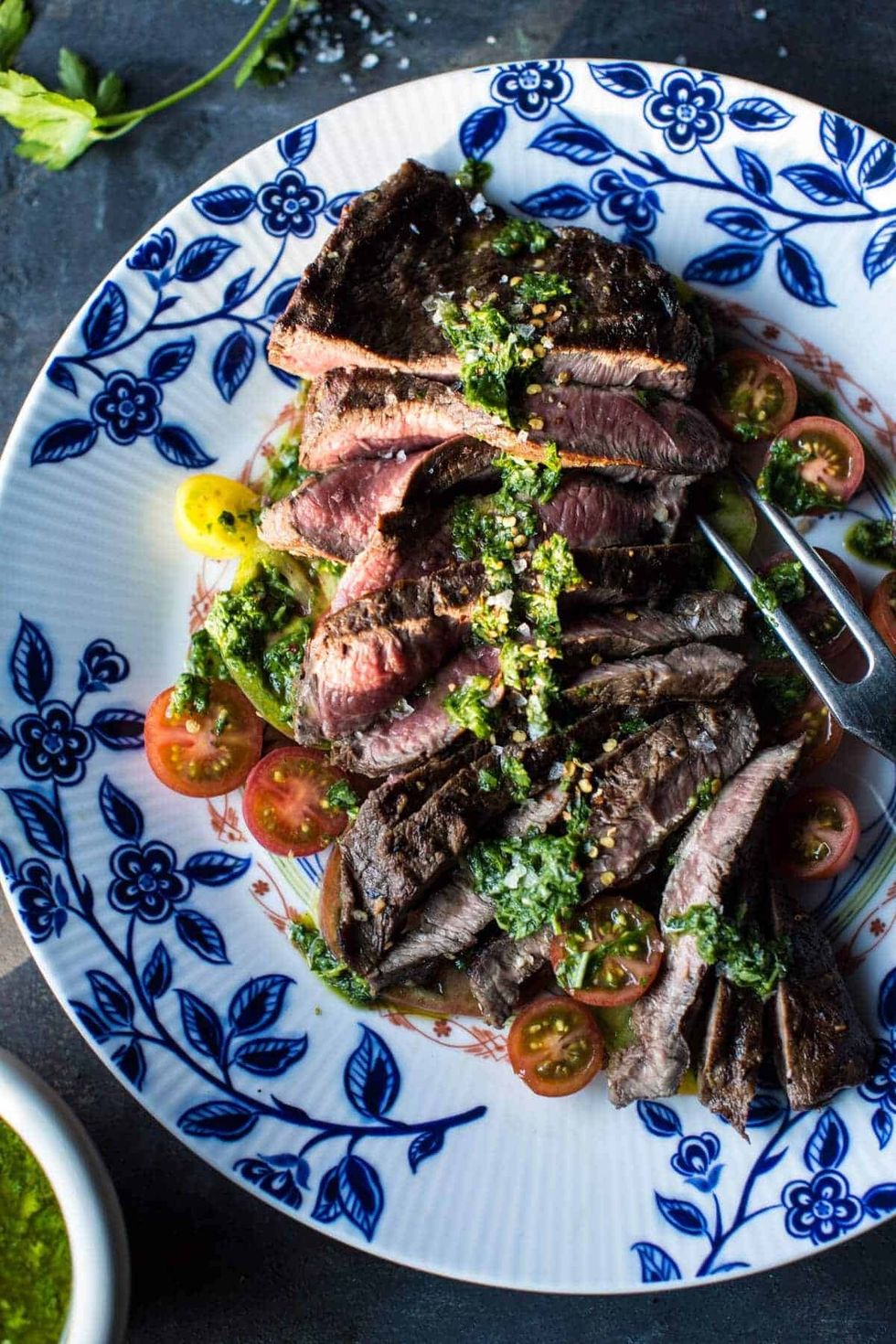 Grilled Skirt Steak with Chimichurri