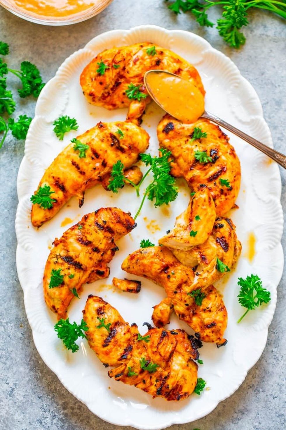 Grilled Spicy Garlic Chicken