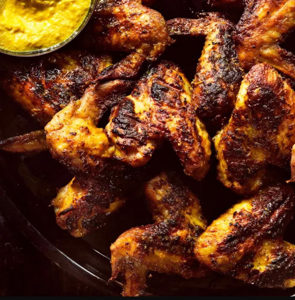 Grilled Turmeric and Lemongrass Chicken Wings
