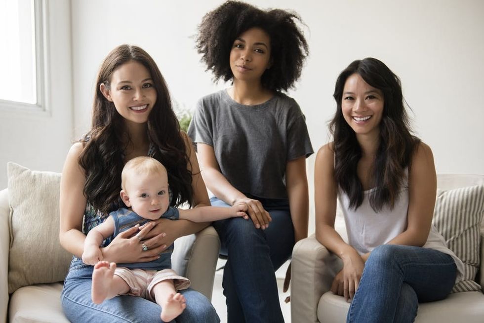 Group of women with baby
