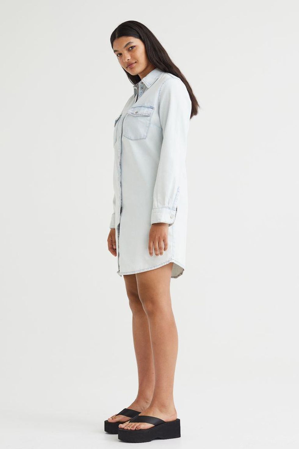 H&M Denim Shirt Dress