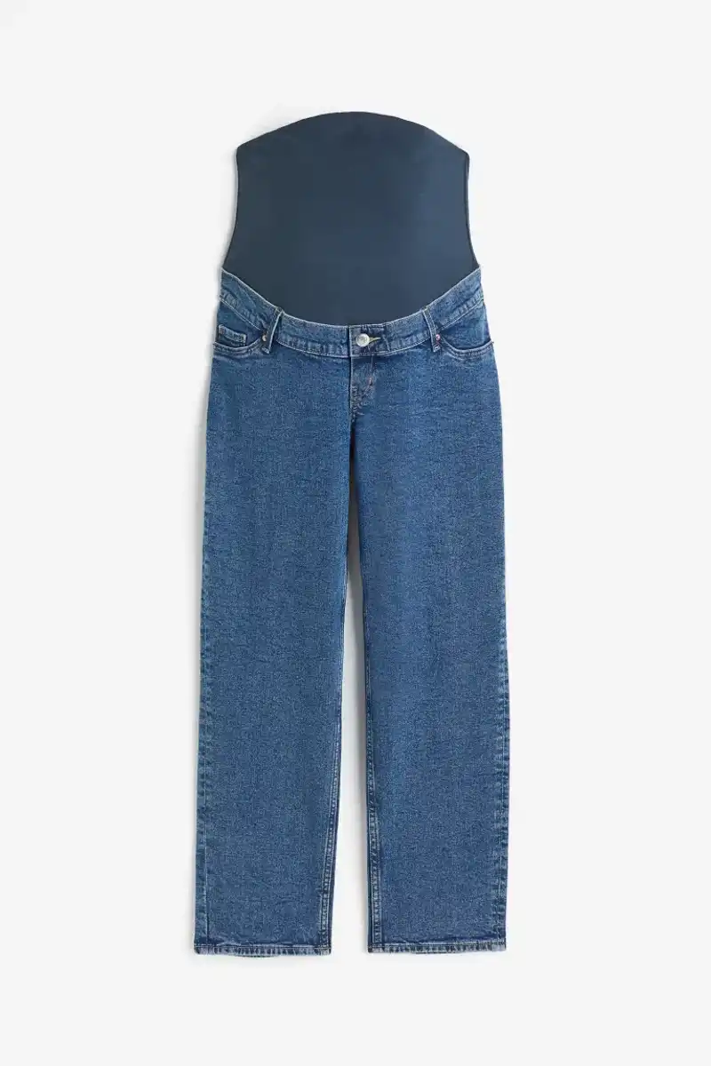 Jean De Grossesse Indigo Blue - Déchiré, Couleur Bleu Indigo - Taille L - OCCASION Très Bon état
