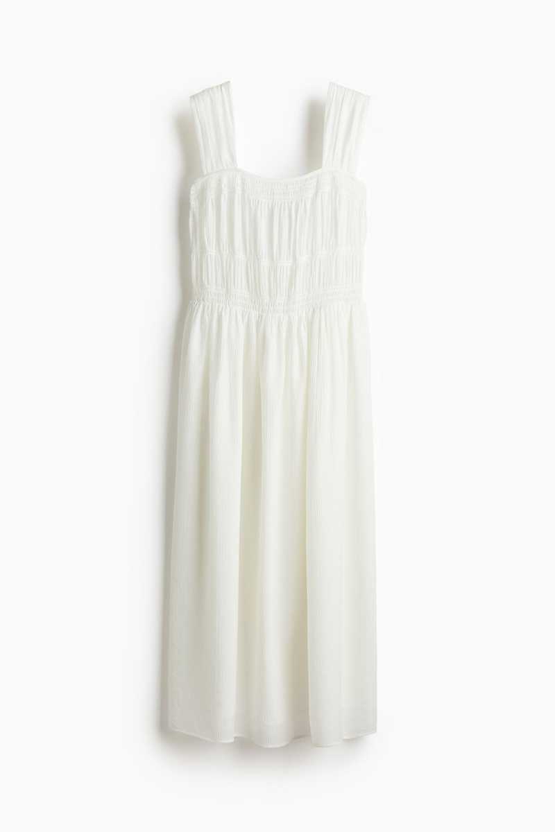 light blue long dress Simple Front Split Light Blue V-neck Elegant Long Prom Dresses
