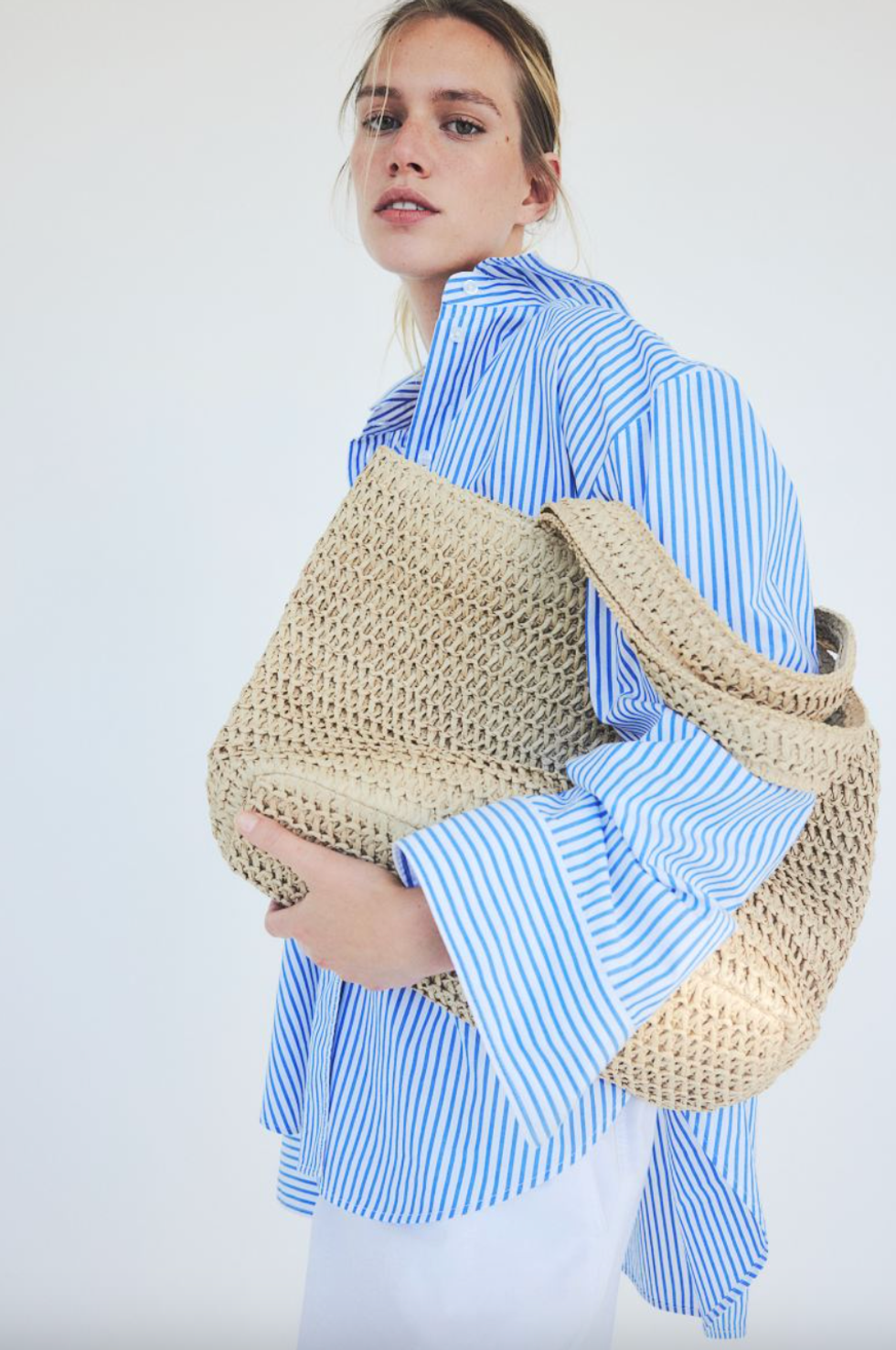 H&M Straw Shopper