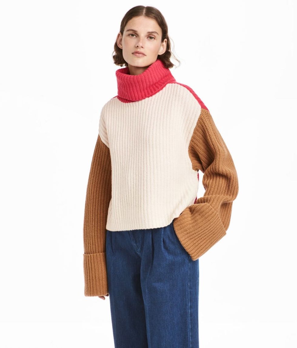 H&M Wide-Cut Turtleneck Sweater
