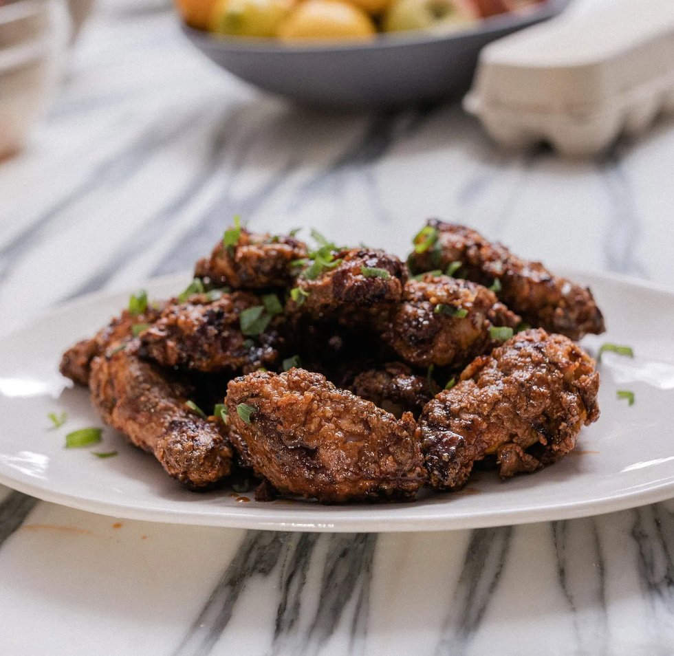 hailey bieber's air fryer wings